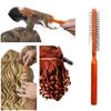 Pettine in Legno con Setole per Capelli Ricci Setola Naturale di Cinghiale Spazzola Rotante Cilindro Tondo Phon Spazzola per Capelli Ricci Strumento per lo Styling dei Capelli Barbiere