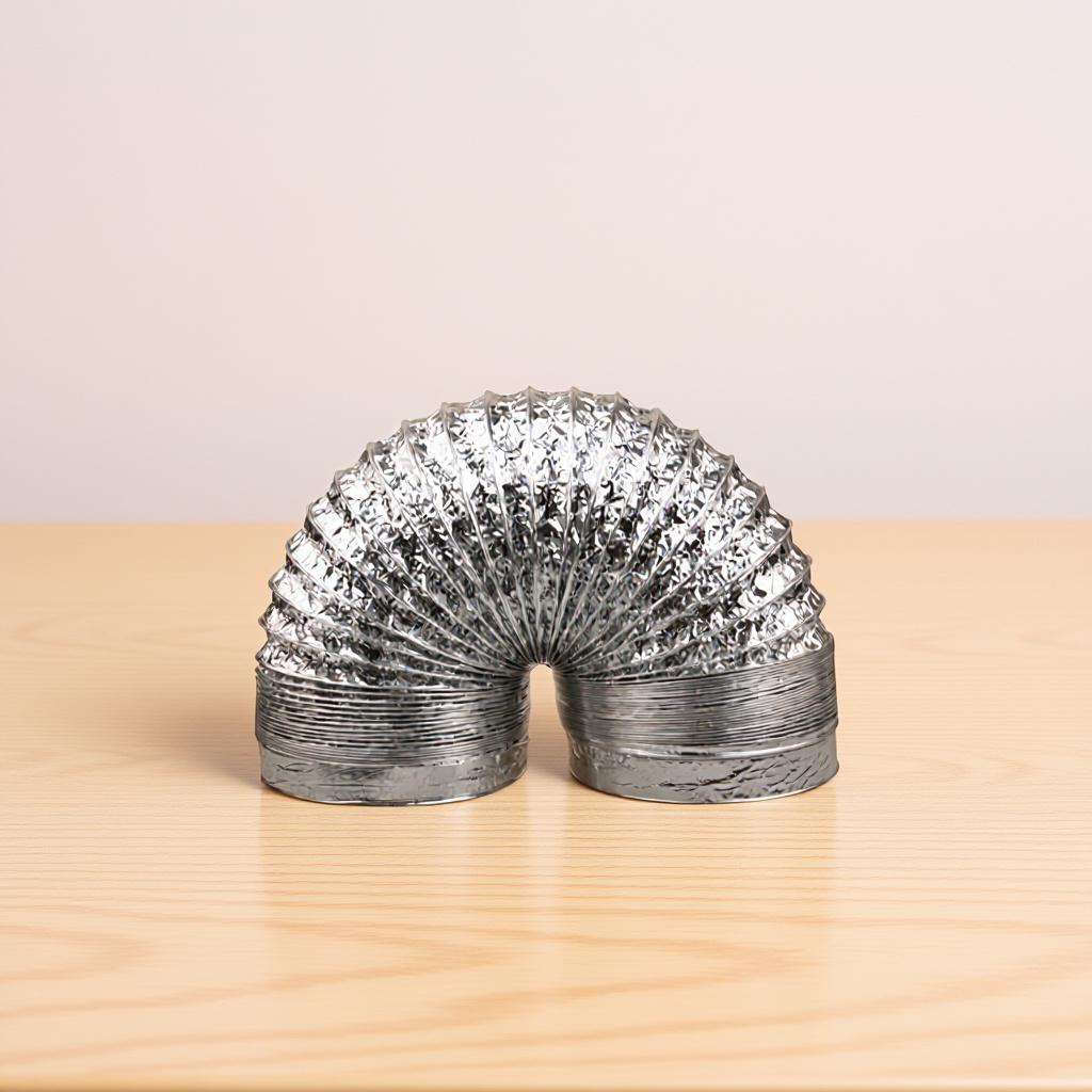 1 pc 2M Thickened Heat-Resistant Aluminum Foil Ducting 150Mm Diameter Retractable Ventilation Hose For Hvac Dryer Ac Bathroom