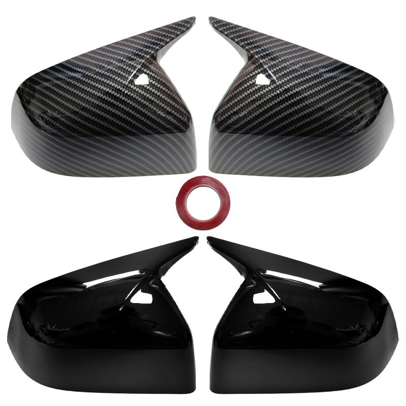 For Tesla Model Y Juniper 2025 ABS Rear View Door Wing Side Mirror Cover Caps Shell Case Bull Horn Rearview Mirror Cover Exteri
