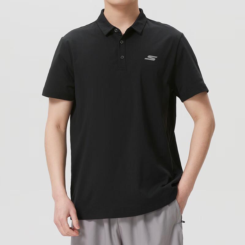 Skechers Men s Knit Short Sleeve Polo Shirt Men L