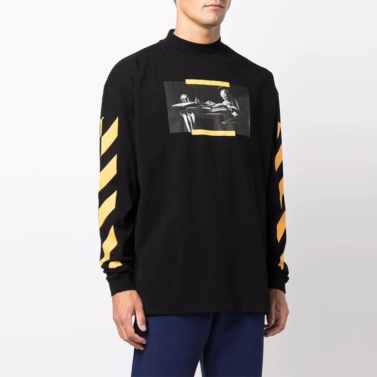 Off-White Caravaggio Print Long-sleeve T-shirt OMAB032F21JER0061084
