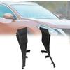 2 Pièces Cache Extension de Capot Latéral d'Essuie-Glace Avant de Voiture pour Nissan Murano 2016 2017 2018 2019 Noir 66894-9UA0A/66895-9UA0A