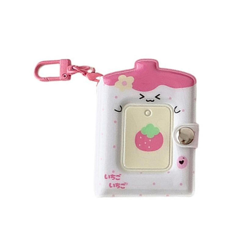 32 Pocket Photo Album Mini Album with Keychains Pocket Album Keychains Photocard Binder Album Mini Photo Card Books Holder белый