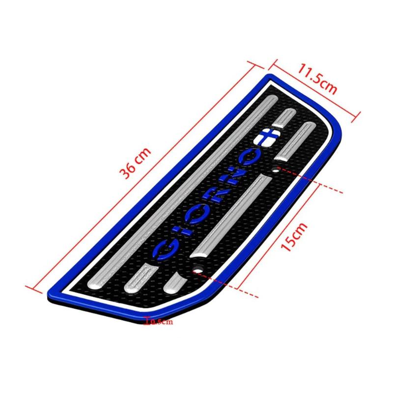 For Giorno125 Motorcycle Aluminum Alloy Pedal Modification Accessories, Anti Slip Rubber Pedal Pad