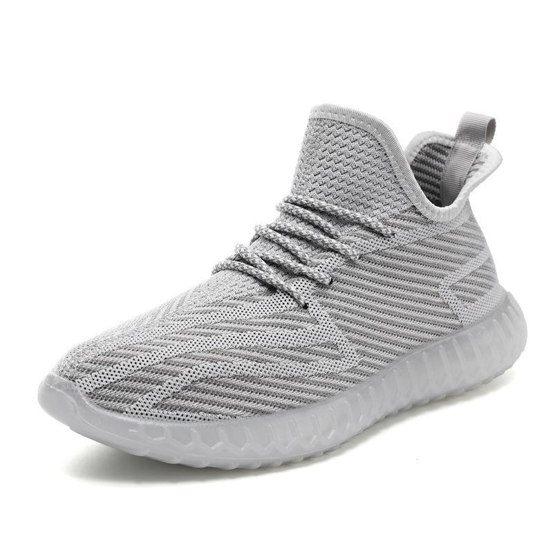 Casual Shoes for Men In Autumn New Coconut Shoes for Men Flying Knitted Breathable Running Shoes for Foreign Trade Fashion Casual Men's Shoes