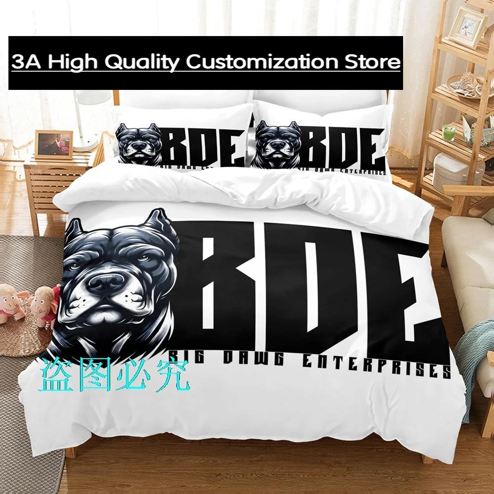 

Big Dawgs Bedding Set Single Twin Full Queen King Size Bed Set Aldult Boys Bedroom Duvetcover Sets bed sheet set Big Dawgs CXG EU Single(135*200cm)3pcs