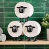Sheep Toilet Roll Holder Funny Toilet Paper Holder Free Standing Bathroom Set 3D Printed Black Sheep Loo Roll Holder Decors