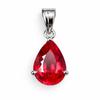 Natural Red Ruby Pendant 14 Ct Gemstone 925 Sterling Silver Jewelry Gemstone Jewelry Gift