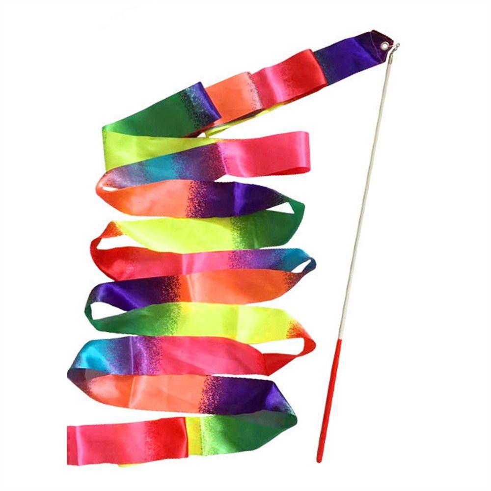 Rhythmic Gymnastics Ribbons Gradient Colors Dance Ribbon Ballet Streamer  Performance Props