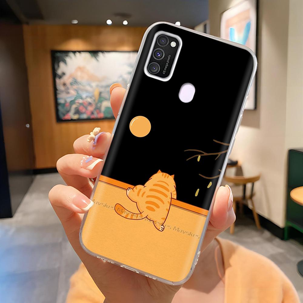 For Samsung Galaxy M21 M31 Case Soft TPU Soft Silicone Fashion Phone Case For Samsung M21 M31 Funda Luxury Back Cover Coque Para