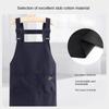 Oil-proof Working Clothes Canvas Baking Overalls New Coffee Shop Bibs  Household