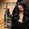 Black Hair Dye Shampoo-Color Protection, Cleansing, Conditioning-Suitable for all Hair Types, 200ml