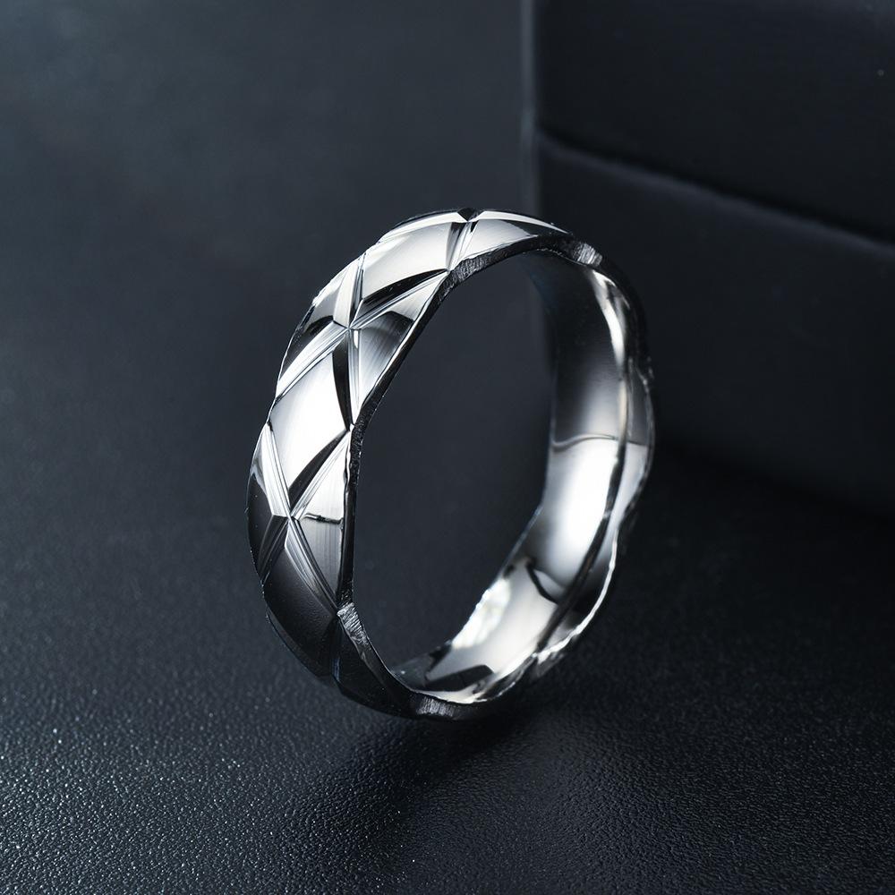 1Pc Simple, Elegant, Fashionable and Versatile Titanium Steel Ring, A Design Ring Suitable for Men and Women