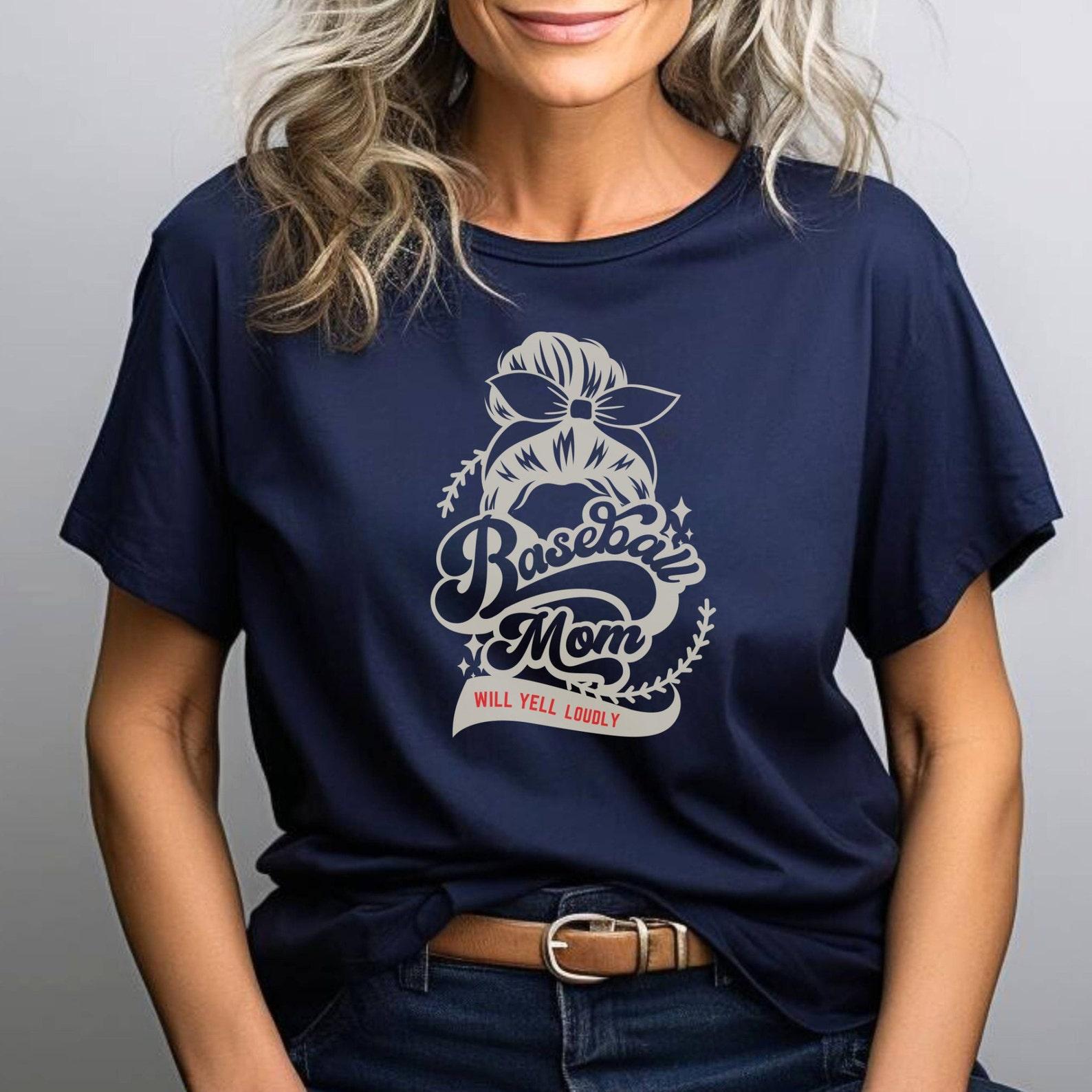 Baseball Mom Graphic T-Shirt: Retro Funny Mama Tee 3XL