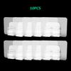 Multi-Purpose SelfAdhesive Hooks Transparent Hanging Holder Shelf Hook Kitchen Bathroom Wall Storage Rack Fixing Sticker Gadgets