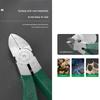 Premium Stainless Steel Reinforced Diagonal Cutting Pliers High Hardness Design Effortlessly Spring Action Cutting Tool