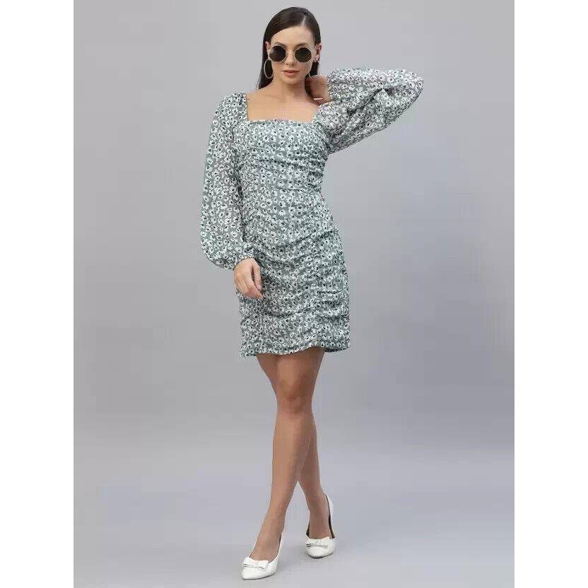 Bedrucktes Bodycon Lässiges Western Stilvolles Kleid | A-Linienförmiges Lässiges Party Mini VFF-5200