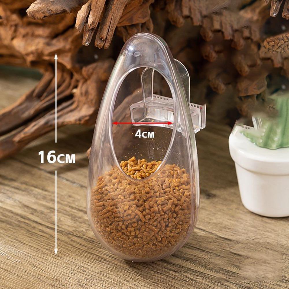 Wandbehang Vogelfutterbecher Transparent Abnehmbar Papageien Futterspender Tränke Kunststoff Spritzschutz Vogel Wassernapf