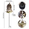 Solar Grave Lights Solar Powered Outdoor Grave Stake Lights Waterproof Elegant Memorial Remembrance Lighting For Loved Families