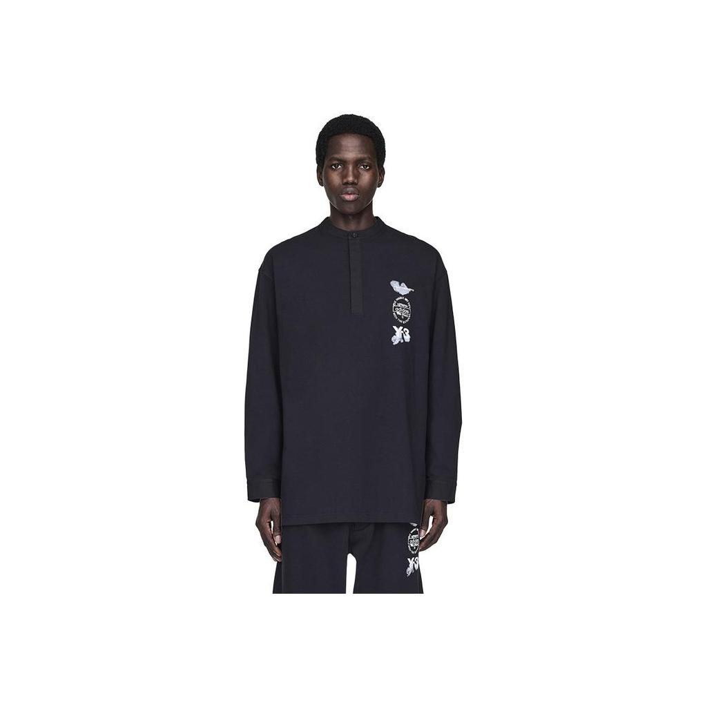 Y-3 Letter Graffiti American Fashion Long Sleeve T-Shirt Men T-Shirts 53-JX7280