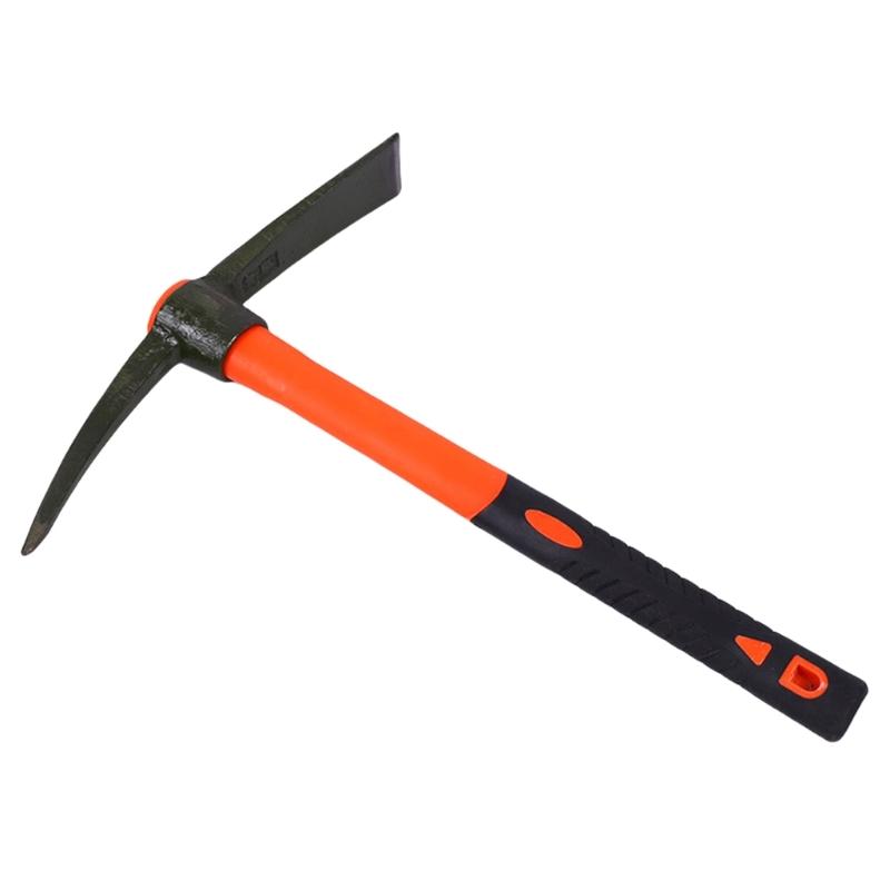 

Garden Hand Pickaxe, Fiberglass Handle, for Soil Breaking Landscaping Digging Gardening Paving Outdoor Construction Work S
