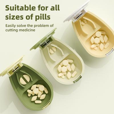 Tăietor de pastile Cutie de depozitare Separator Material sigur de calitate alimentară Design compact Prevenirea mirosurilor Îngrijire medicală Organizator cutie pentru medicamente