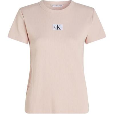 Solid Color Pullover Round Neck Slim Fit Short Sleeve T-Shirt Women Tops Pink J20J223358-TF6