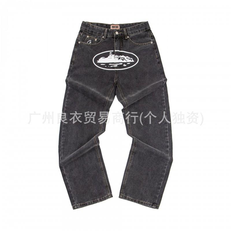 Unisex Streetwear Loose Straight Fit Denim