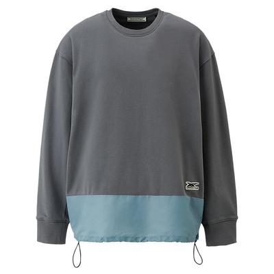 ONITSUKA TIGER Drop Shoulder Loose Fit Sweatshirt Unisex Tops Grey 2183A767-020