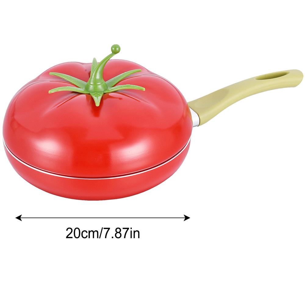 1pcs Non-stick Soup Pot Aluminum Eggplant Tomato Apples Pear Avocado Dessert Saucepan Frying Pan Multi-Use Kitchen Supplies