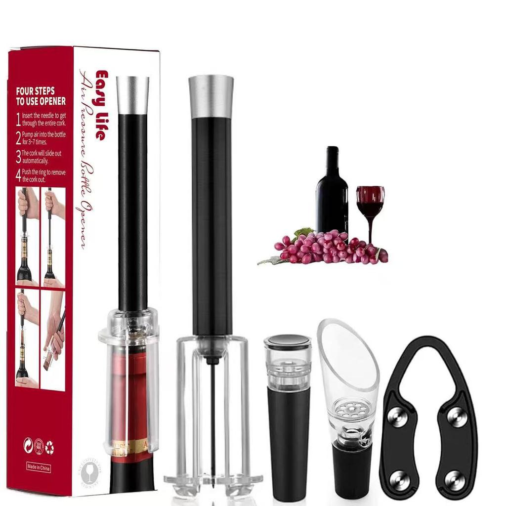 Air Pump Wine Bottle Opener Plastic Tube Needle Bottle Corkscrew Kitchen Opening Tool Bar Can Opener Kitchen Accessories1