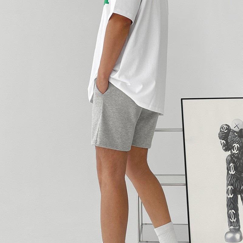 Trendy American Casual Shorts Men's Summer Sports Quarter Pants Solid Color All-match Running Training Pants