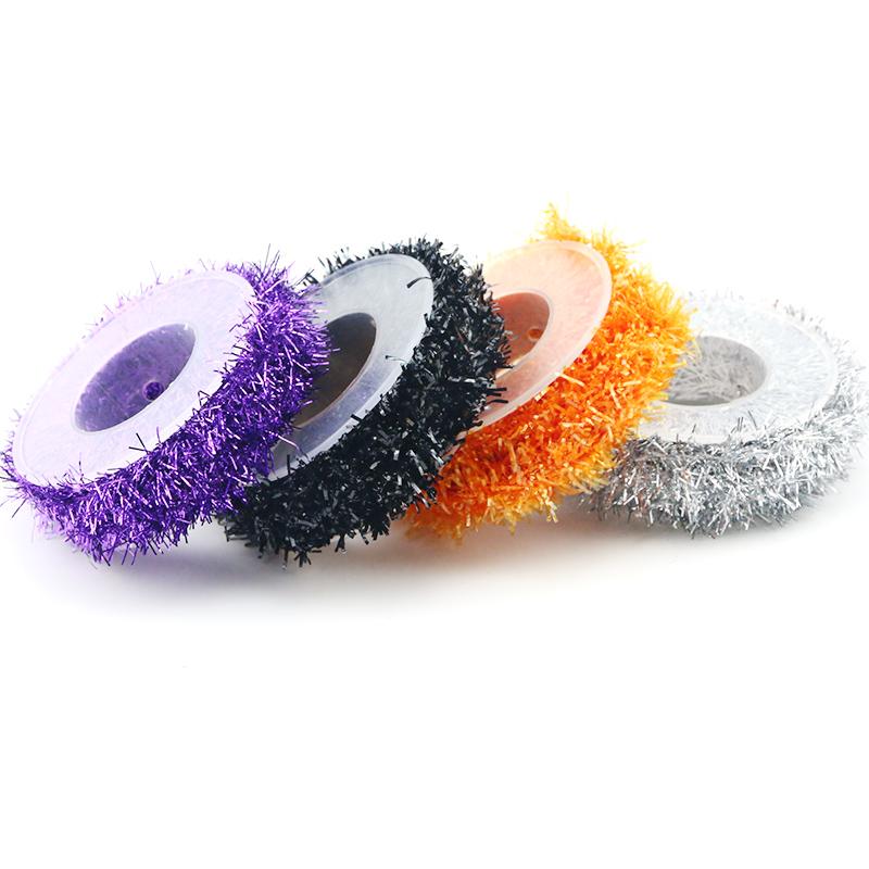 (3 Yards/pack) 15mm Halloween Bow DIY Decoration Color Bar Ghost House Scene Decoration Window Wall Party Holiday Dress Up