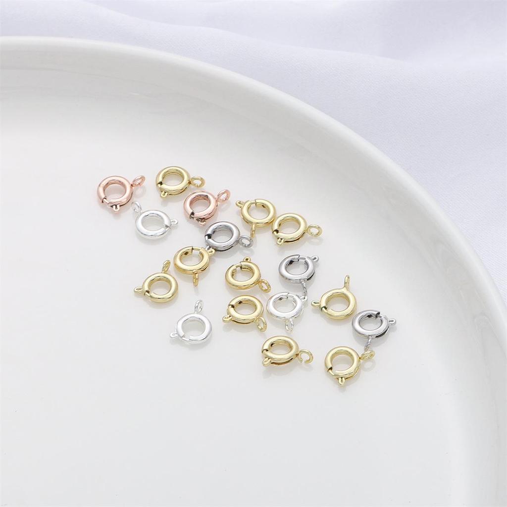 18K Gold-Filled Color-Preserving Spring Clasp for DIY Jewelry Making