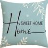 Plant and Flower Hydrangea Printed Linen Pillowcase Home Sofa Living Room Bedroom Pillowcase