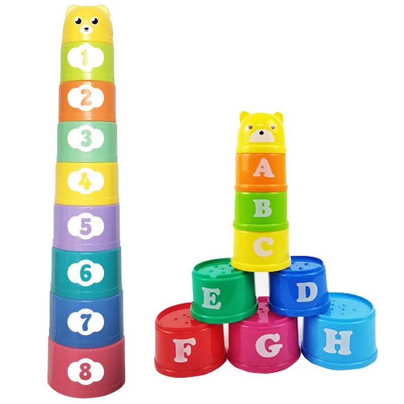 Educational Stacking Cups for Toddlers (Ages 1-3) - Parent-Child Interactive Nesting Game