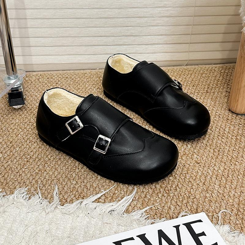 Women's soft elastic a footstool heightening winter warm cold padded snow boots non-slip wear leisure sports leather cotton boots Le Fu shoes