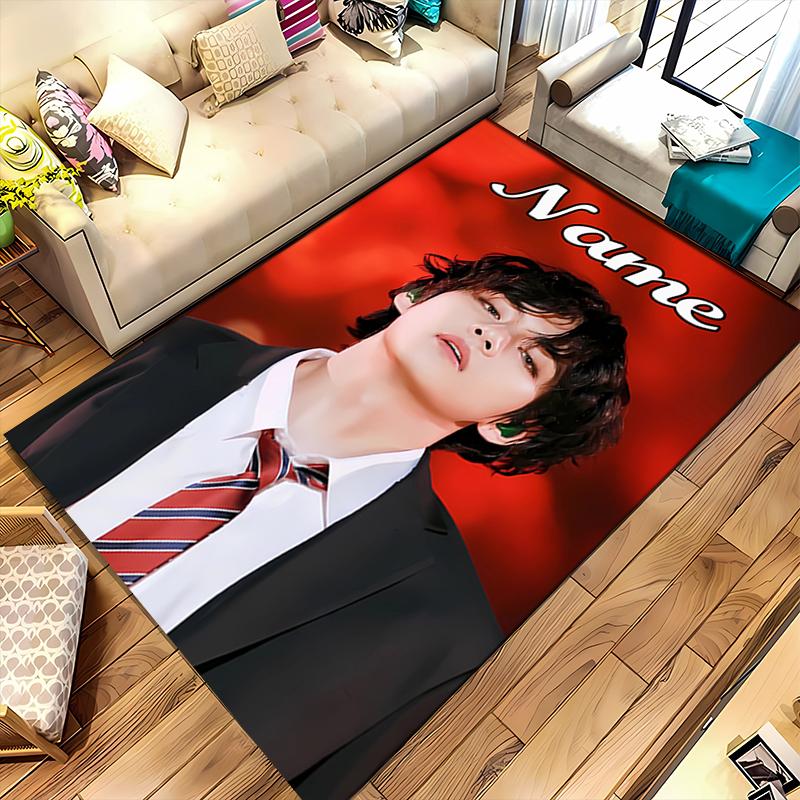 Custom Personalization Jimin Area Rug - Perfect For Kitchen, Bathroom,Laundry Room Decor Large Size Available,Gift All Seasons