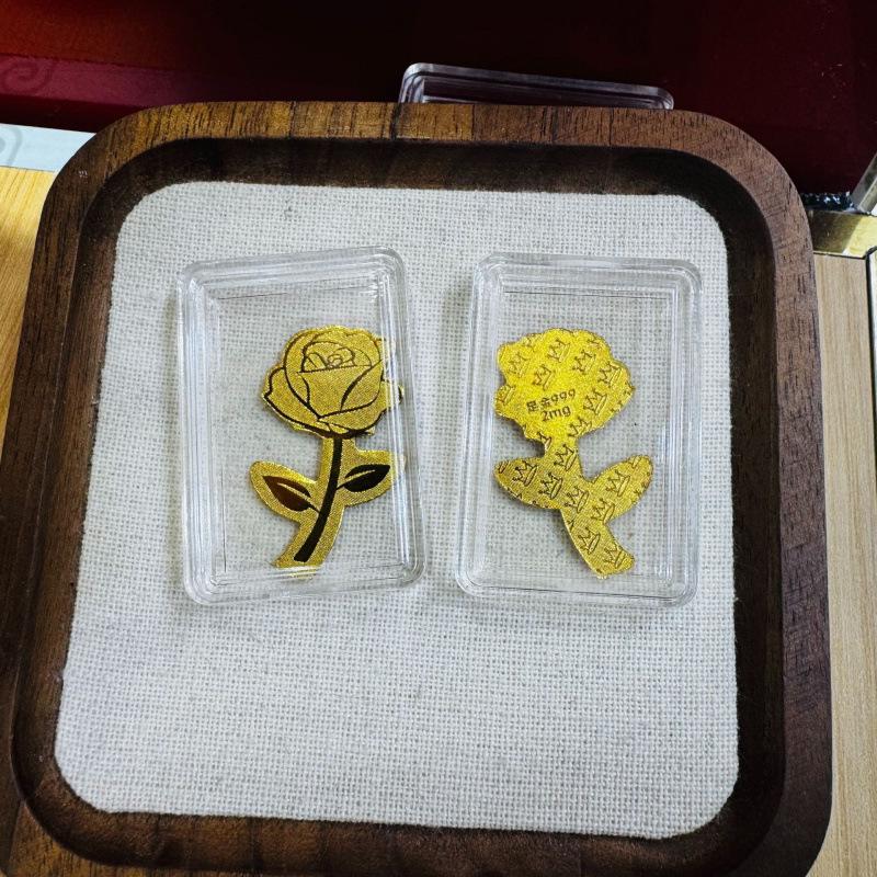 Pure Gold 999 Wealth-Boosting Mobile Phone Sticker - 2mg Gold for Daily Prosperity
