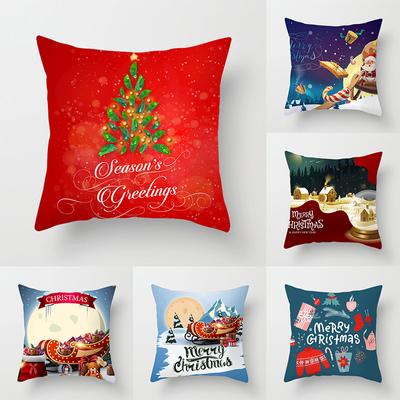 Weihnachten Home Kissenbezüge Weihnachten bedruckte Bett Home Decor Kissenbezüge Weihnachtsdekor Kissenbezüge