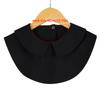 1/2Pcs Lady's Fake Collar Half Shirt Blouse Detachable Dickey False Collar Cute Lapel Round Collar for Women