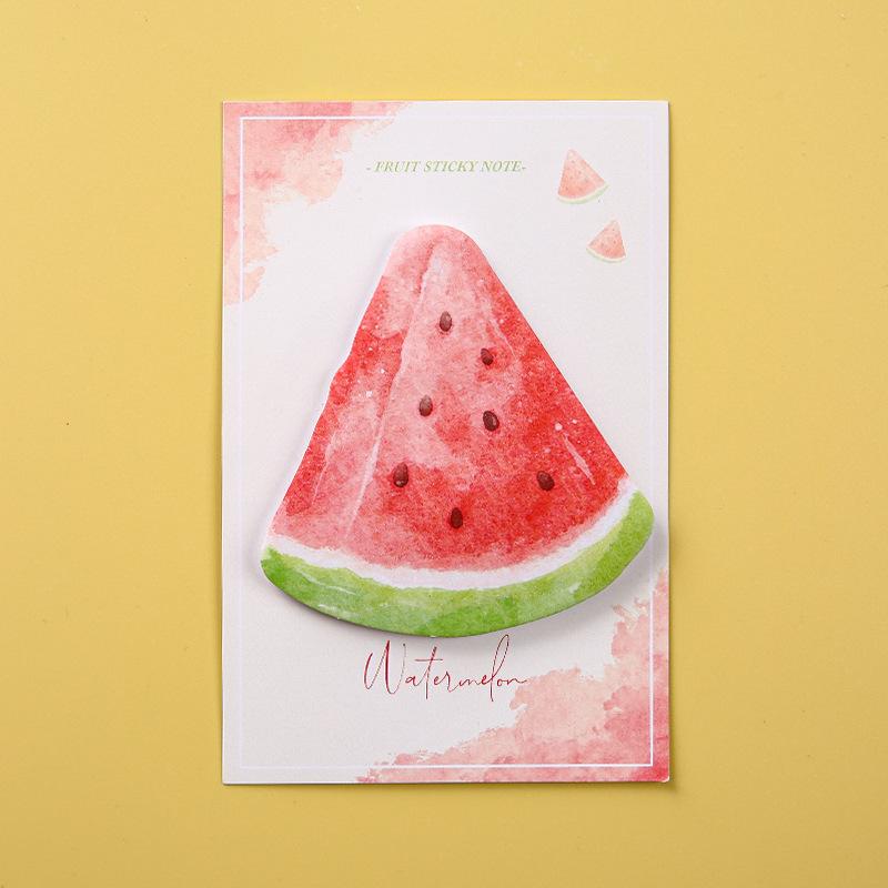 Cute Melon and Fruit Post-it Notes for Students, High-value Fruit Sticky Notes Can Be Torn, Leave a Message, Note Sheet N Times Sticker