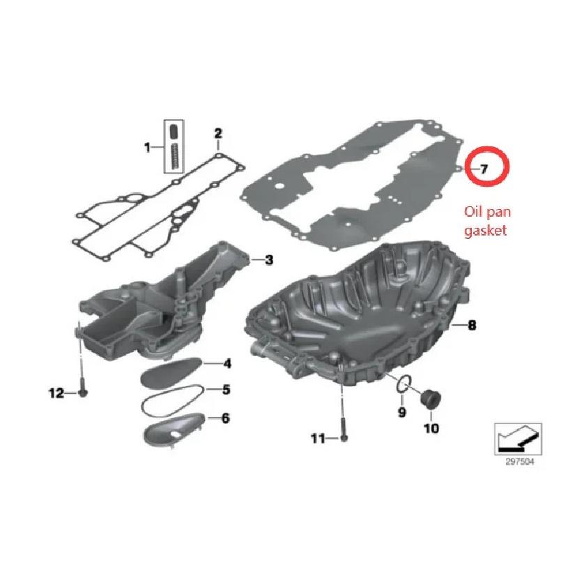 Crankcase Cover Cylinder Gasket Kits Set For BMW F700GS 2011-2018 F800GS 2009-2018 F800GS Adv 2012-2018 F650GS 2007-2012