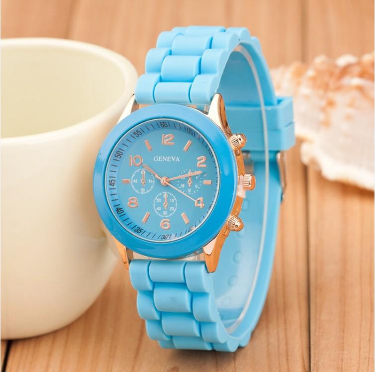 Eneva Geneva Silicone Watch Women's Color Jelly Student Leisure Watch