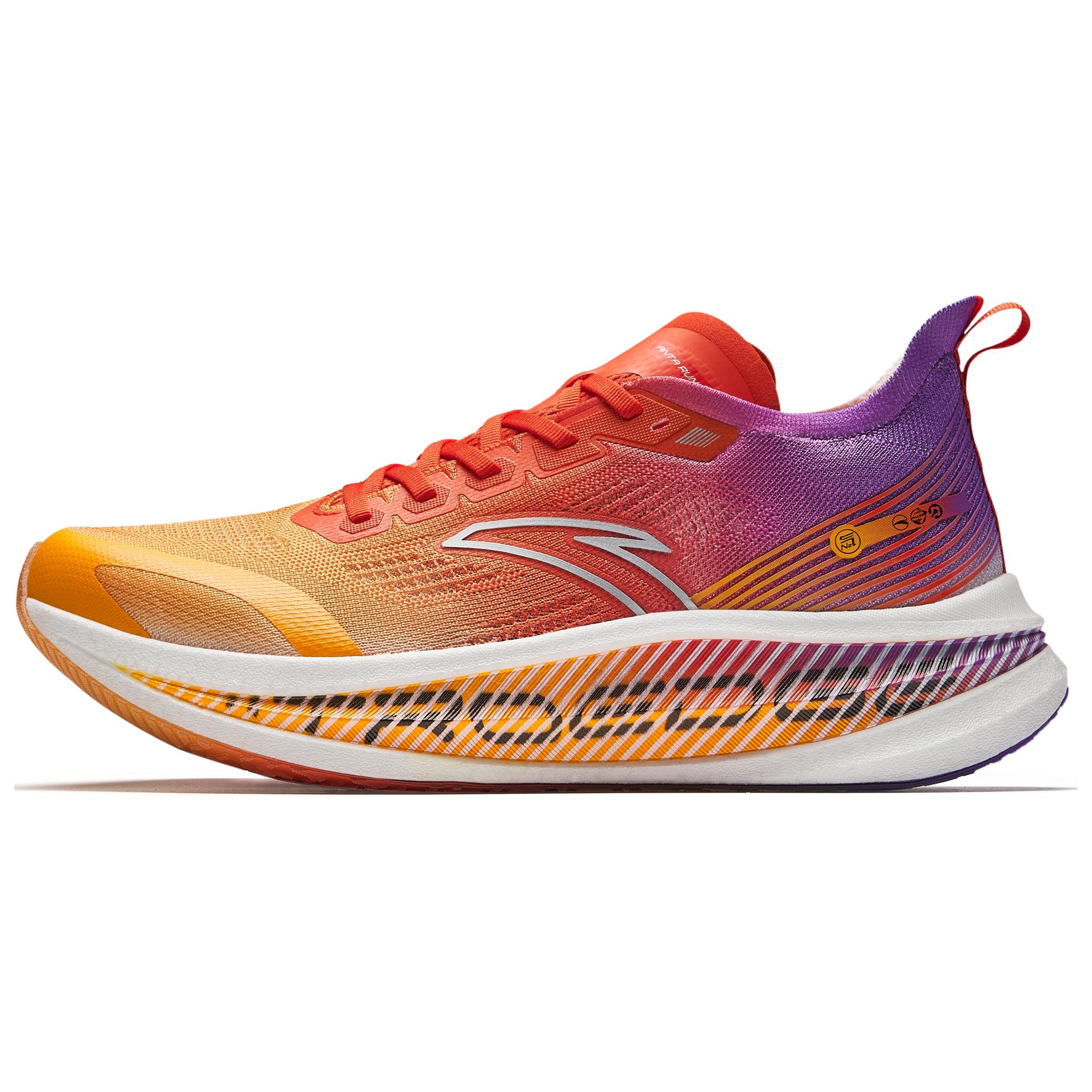 Anta Mali Men Low Top Running Shoes Orange Red Purple 912425588-9 42.5