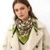 1PC Necklace French Style Magnetic Closure Gift Silk Scarf Luxury Painted Pattern Elegant Neck Scarf Versatile Multi-Color
