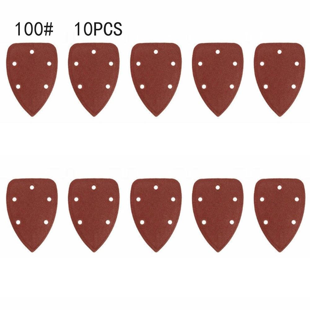 10Pcs Triangular Sandpaper 60 80 120 240 100 120 180 400 800 Grit Triangle Sanding Paper Abrasive Grinding Tool For Wood Plastic