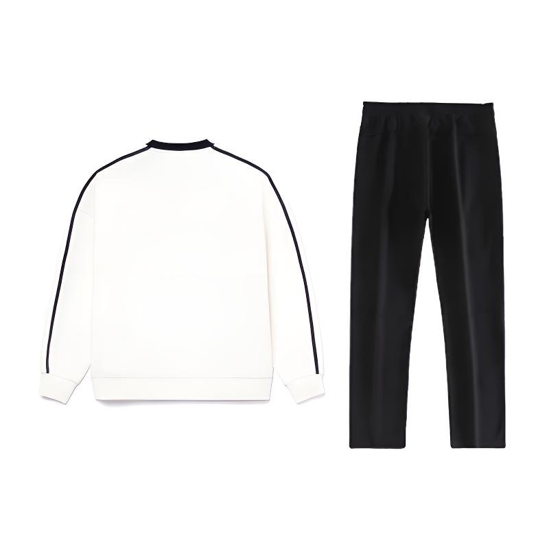 Li-Ning Letter Logo Printed Fashion Trendy Versatile Round Neck Pullover Long Sleeve Sweatshirt Casual Sports Suit Unisex Sweatshirt AWDU91-2-AKL81-1