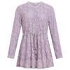 Lace Shirt Women's Long Sleeve Spring Autumn New V-neck Mid-length Waist Middle-aged Mother's Top Fashionable