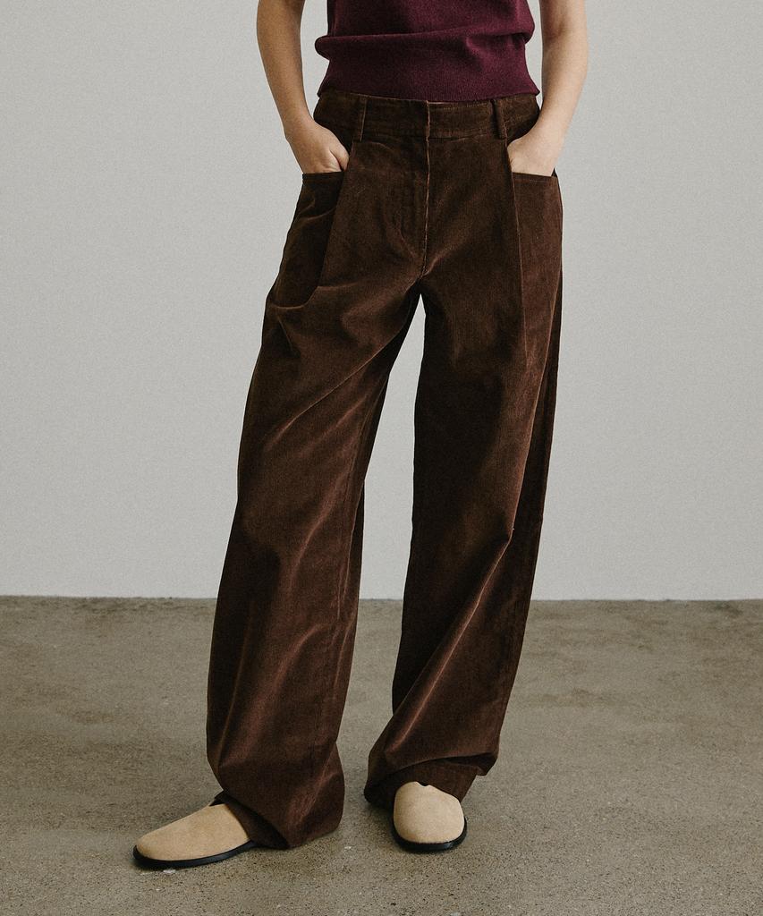 Artid Corduroy Curved Pants_2Colors